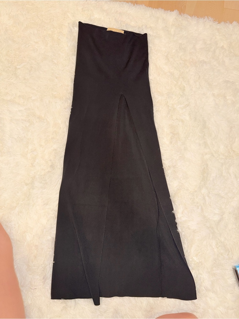 Aya Muse NWT Black Maxi Skirt with slit - Picture 2 of 3